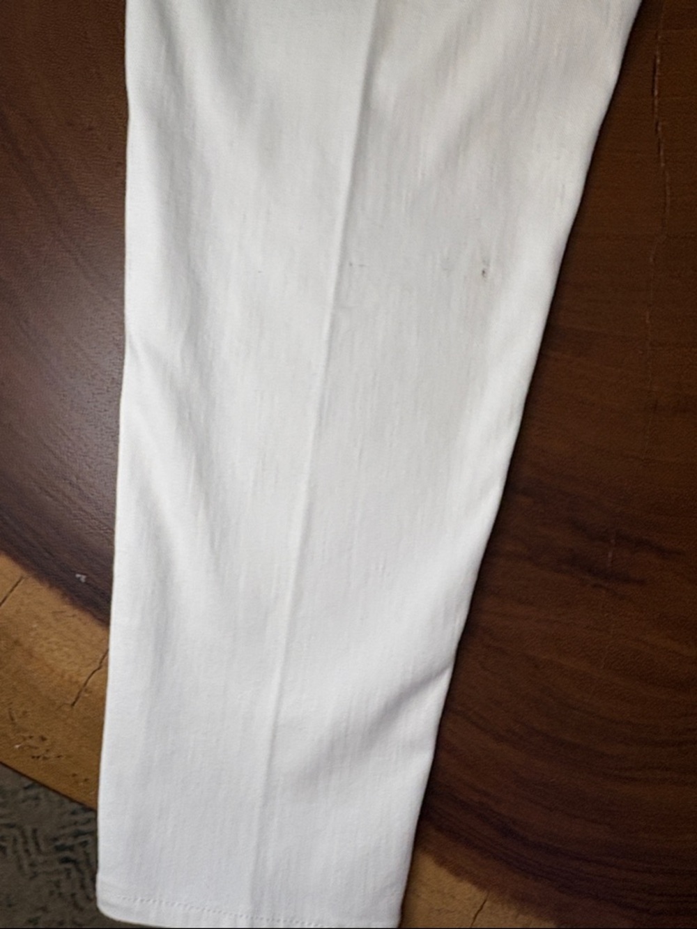 Ralph Lauren White Jeans High Rise Straight Crop Size 14 Plus 18” Waist - Picture 7 of 7